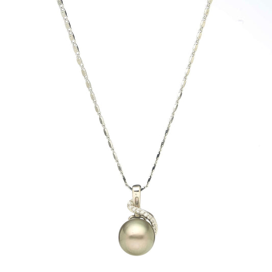 Tahitian South Sea Black Pearls Tahmoor Set 12-13 mm AA - Shopgalaxy.ch