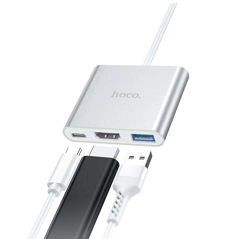 Type-C adapter(Type-C to USB3.0+HDTV+PD) HB14 Easy Use - Shopgalaxy