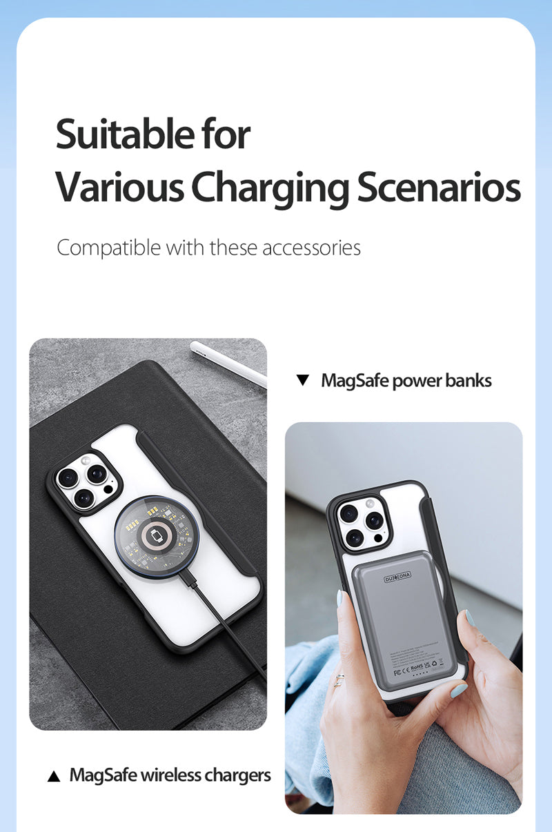 iPhone 16 Pro Magnetische Flip Lederhülle