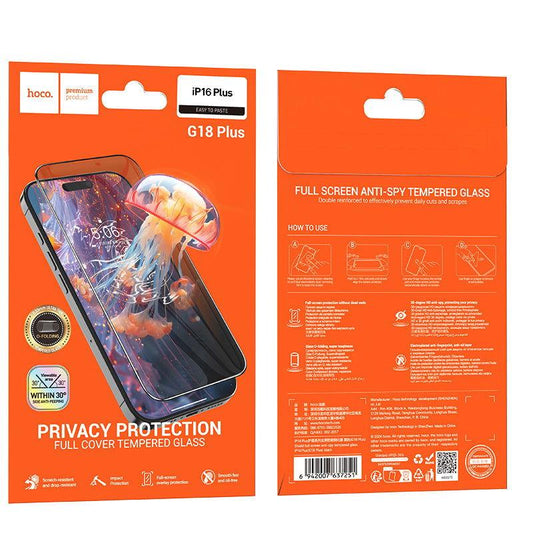 iPhone 16 Plus Panzerglass Displayschutz für  anti-spy tempered glass - Shopgalaxy