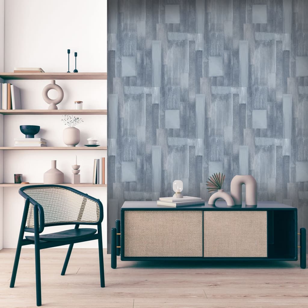 Tapete Wood Grau