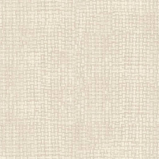 couleurs & matières Tapete Wicker Natural Beige und Cremeweiß