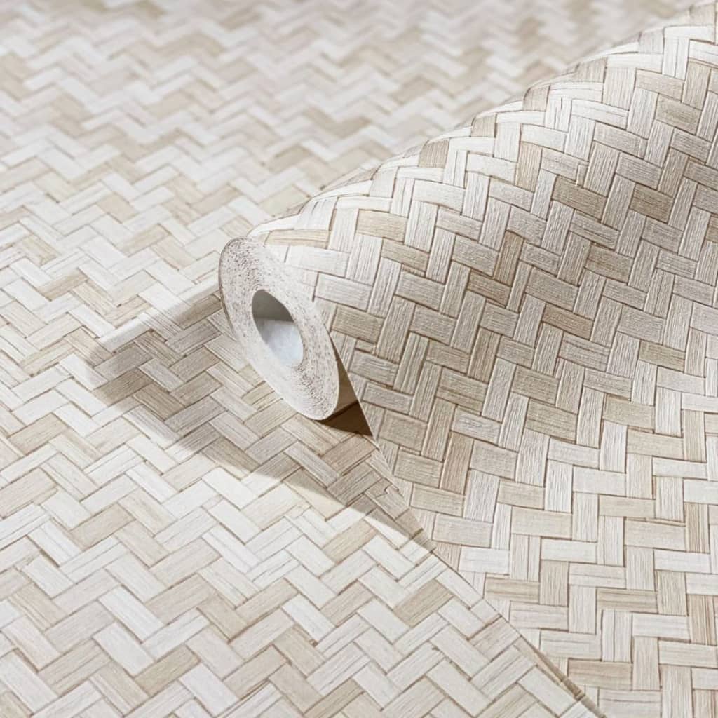 Tapete Botanica Rattan Wickerwork Beige