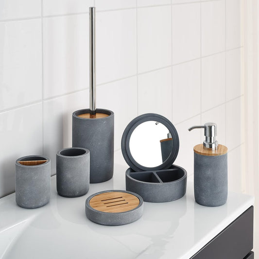 Tandbørstekop 220 ml Cementgrå