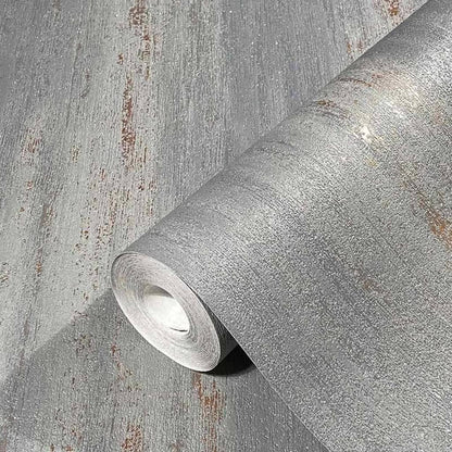 Topchic Tapete Stripes Effect Metallic-Grau