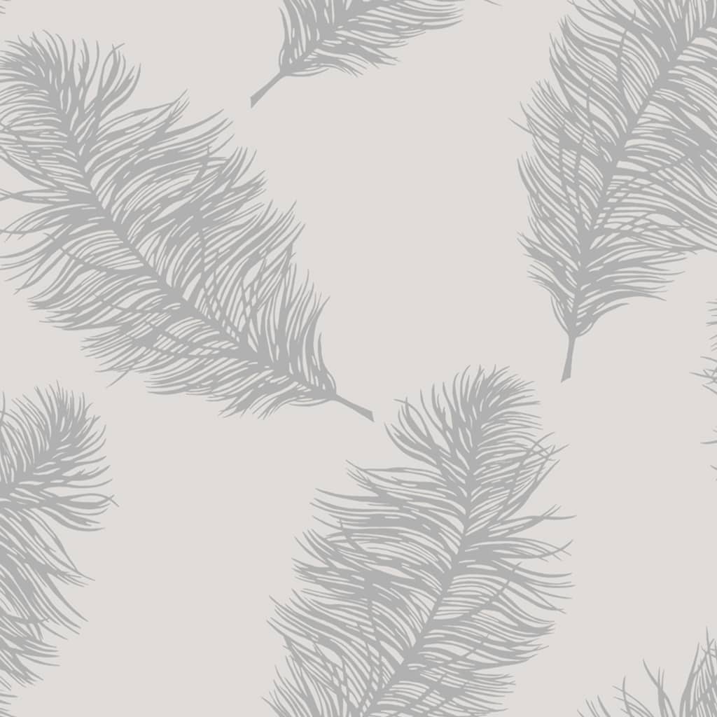 Tapete Fawning Feather Hellgrau