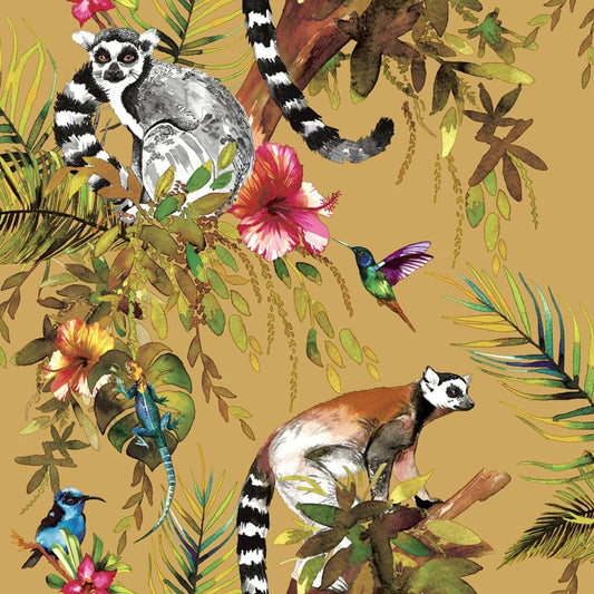 Tapete Lemur Ocker