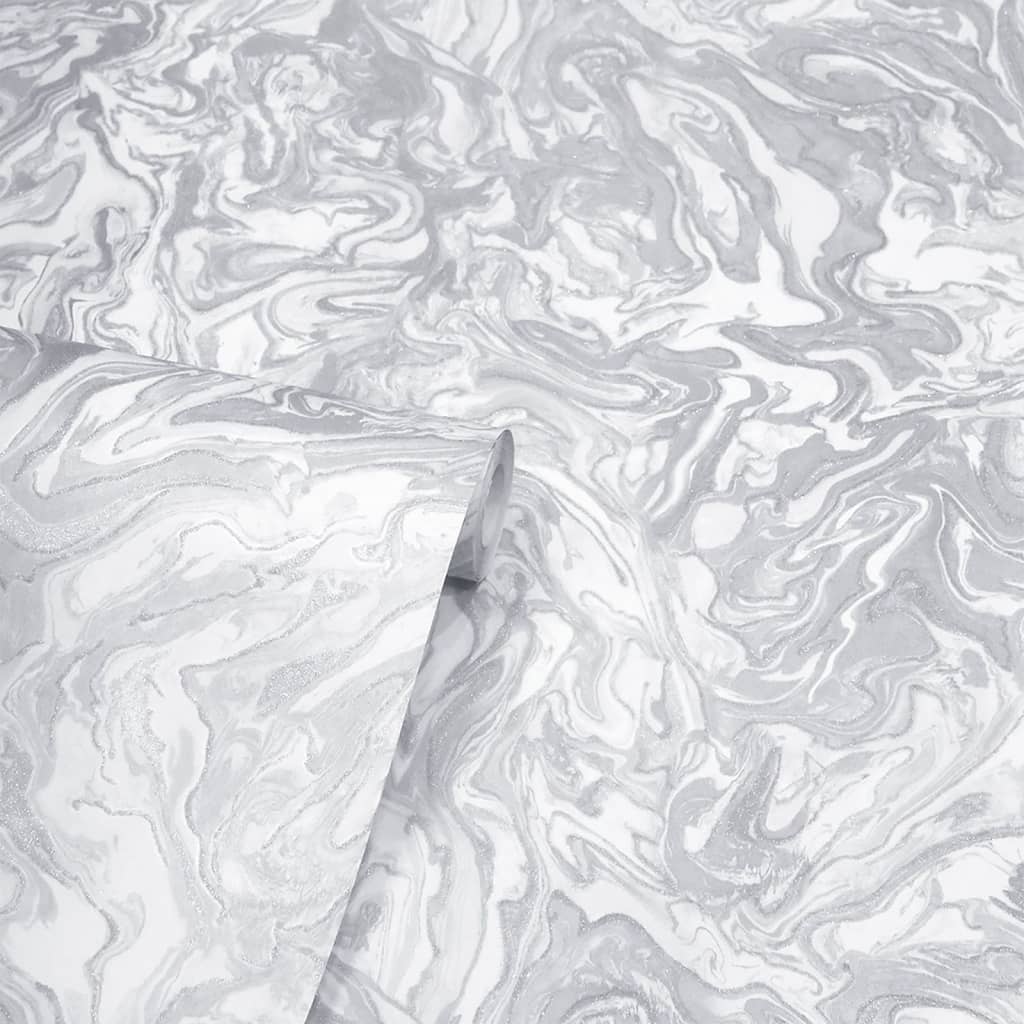 Tapete Liquid Marble Grau