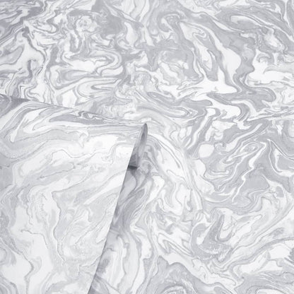 Tapete Liquid Marble Grau