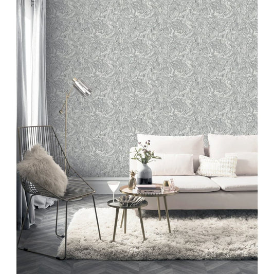 Tapete Liquid Marble Grau