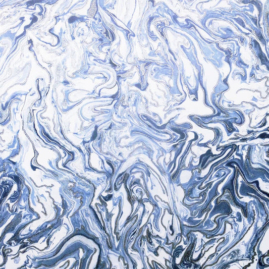 Tapete Liquid Marble Blau
