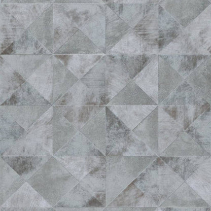 Topchic Tapete Graphic Shapes Facet Metallic-Grau