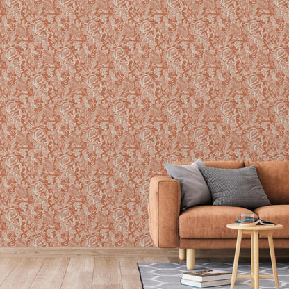Tapete Mae Orange und Beige