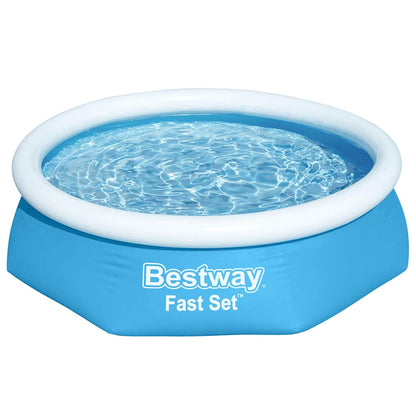 Fast Set Aufblasbarer Swimmingpool Rund 244x61 cm