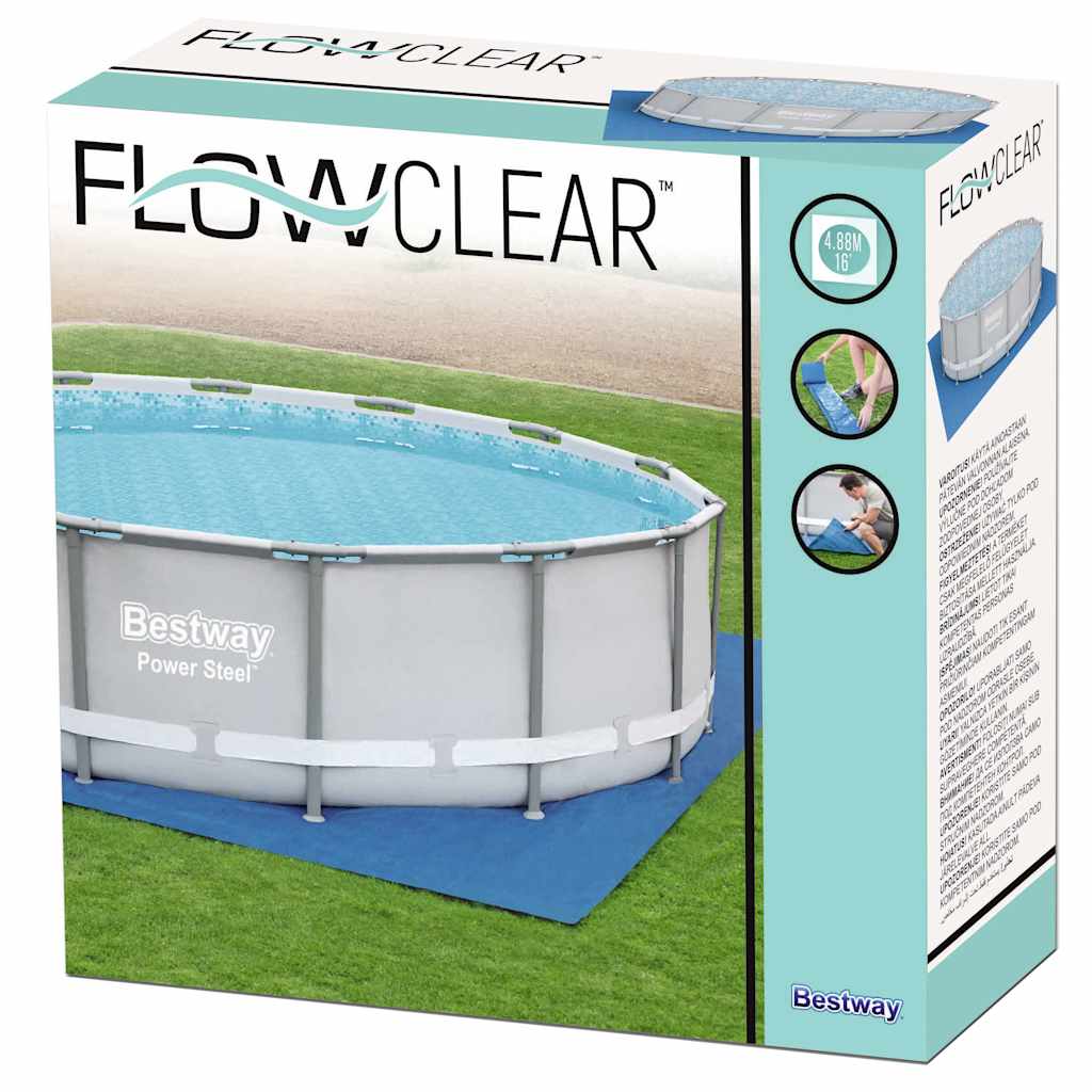 Pool-Bodenplane Flowclear 488x488 cm
