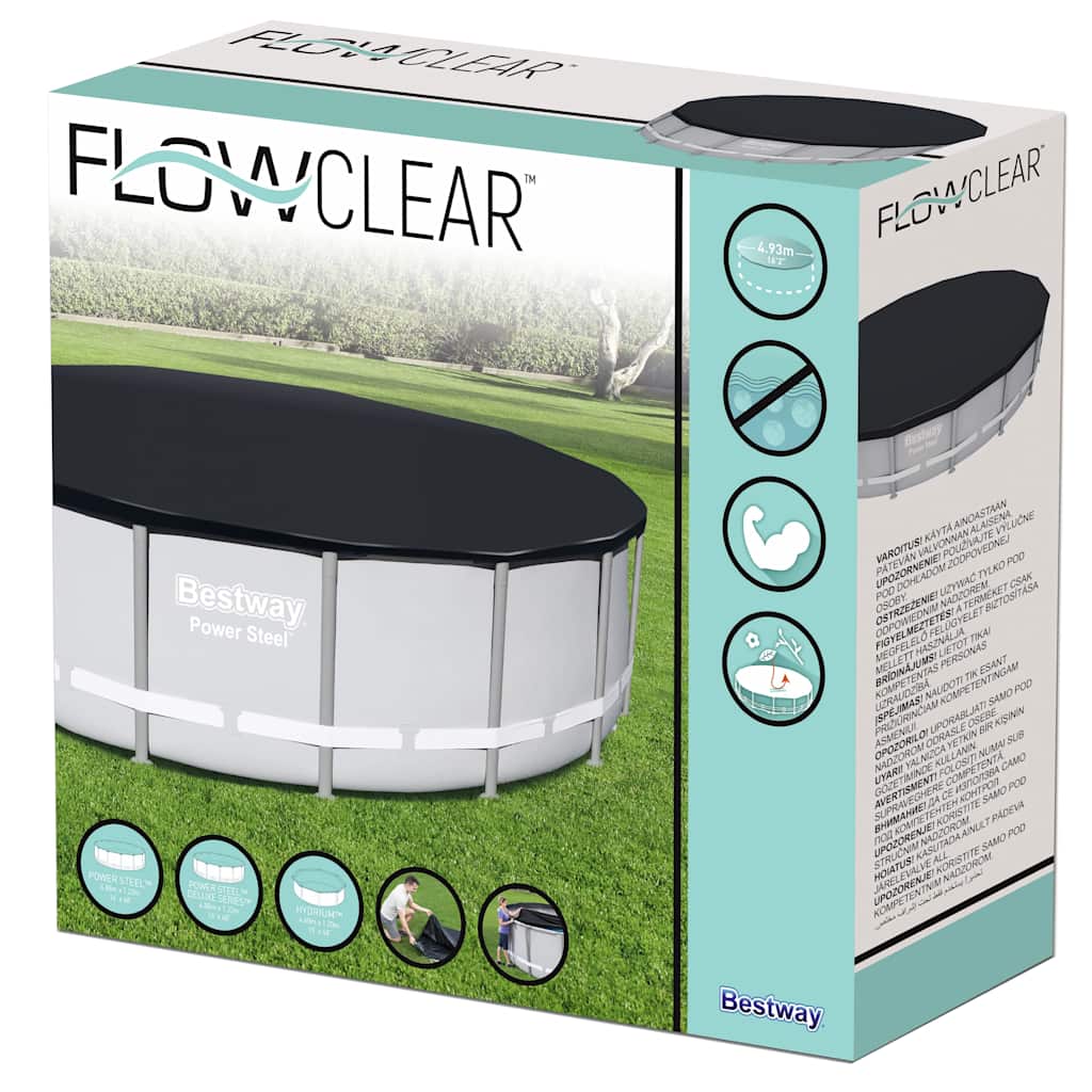 Poolabdeckung Flowclear 488 cm