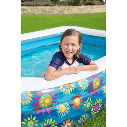 Planschbecken Aufblasbar Blau 229x152x56 cm