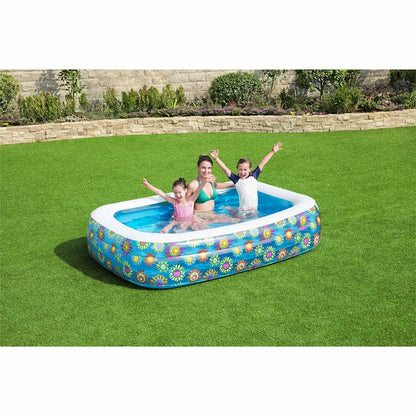 Planschbecken Aufblasbar Blau 229x152x56 cm