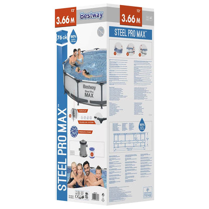 Steel Pro MAX Swimmingpool-Set 366x76 cm
