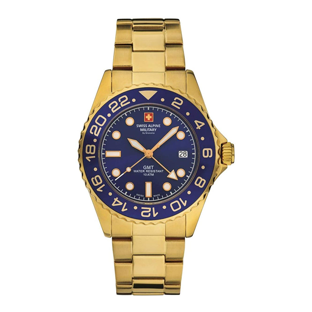 Swiss Alpine Military GMT 7052.1115SAM Herrenuhr-0