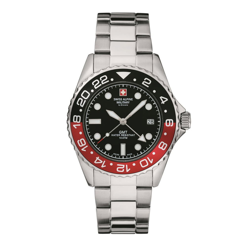 Swiss Alpine Military GMT 7052.1136SAM Herrenuhr-0