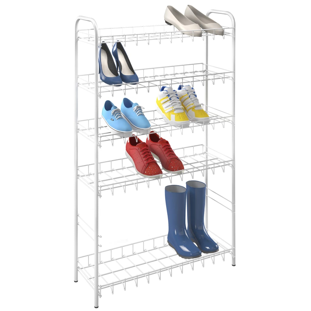 Schuhregal mit 6 Ebenen Shoe 6 Weiß