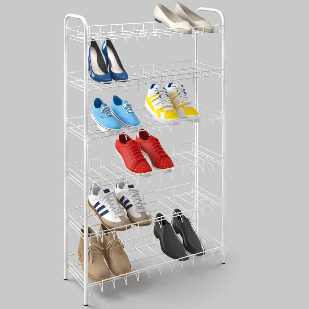 Schuhregal mit 6 Ebenen Shoe 6 Weiß