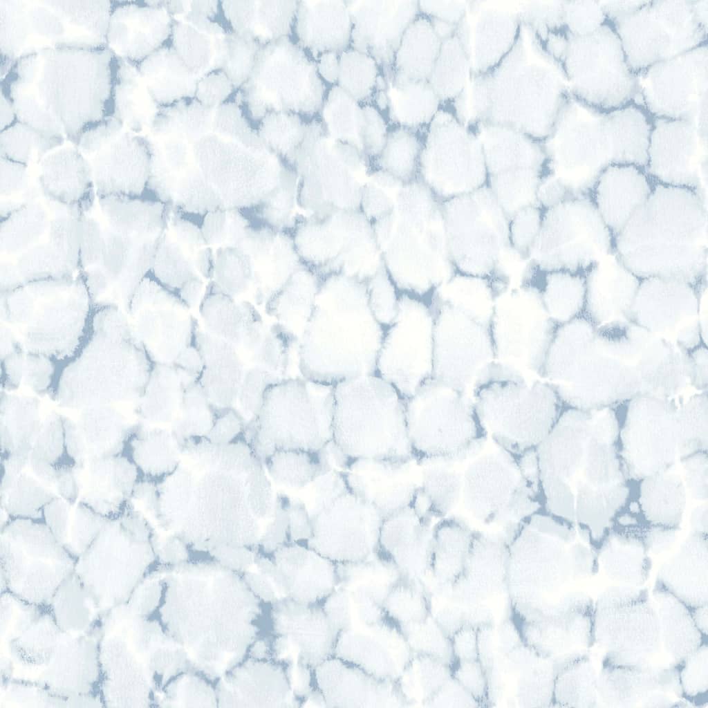 Tapete Evergreen Watercolours Weiß und Blau