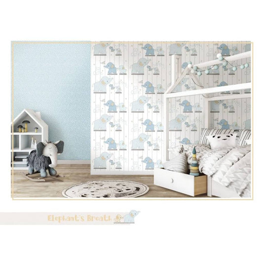 Tapete Mondo baby Little Dots Blau und Weiß