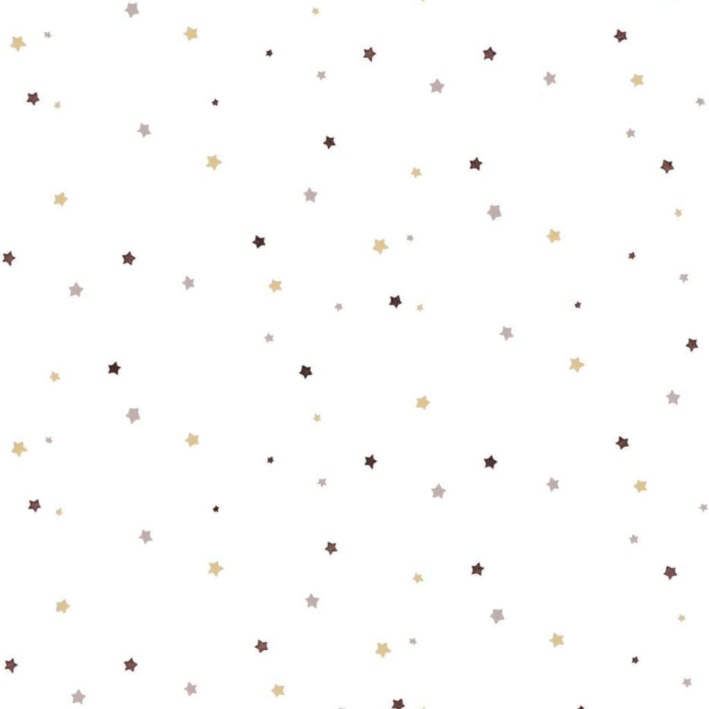 Tapete Mondo baby Little Stars Beige und Weiß