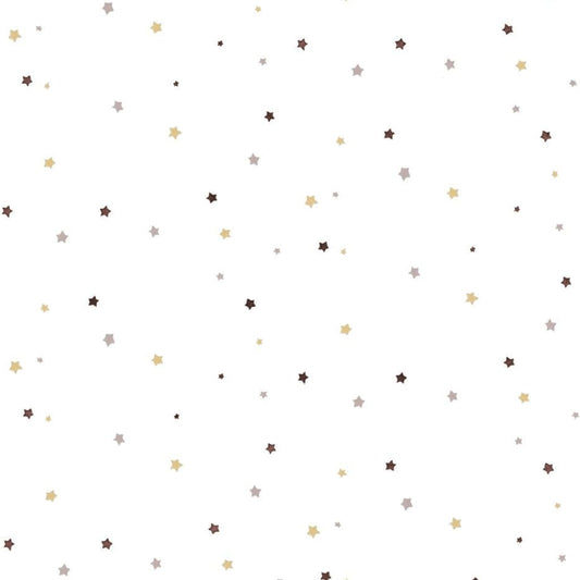 Tapete Mondo baby Little Stars Beige und Weiß