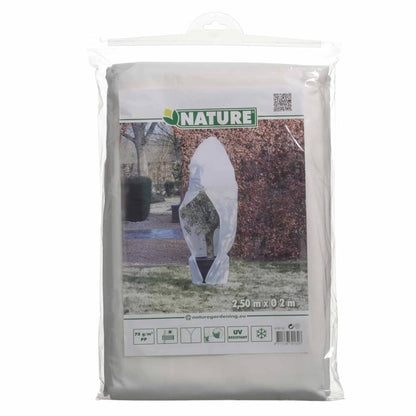 Wintervlies mit Reißverschluss 70 g/m² Weiß 2,5×2×2 m
