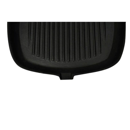 Grillpfanne mit Holzgriff Gusseisen 20 x 20 cm
