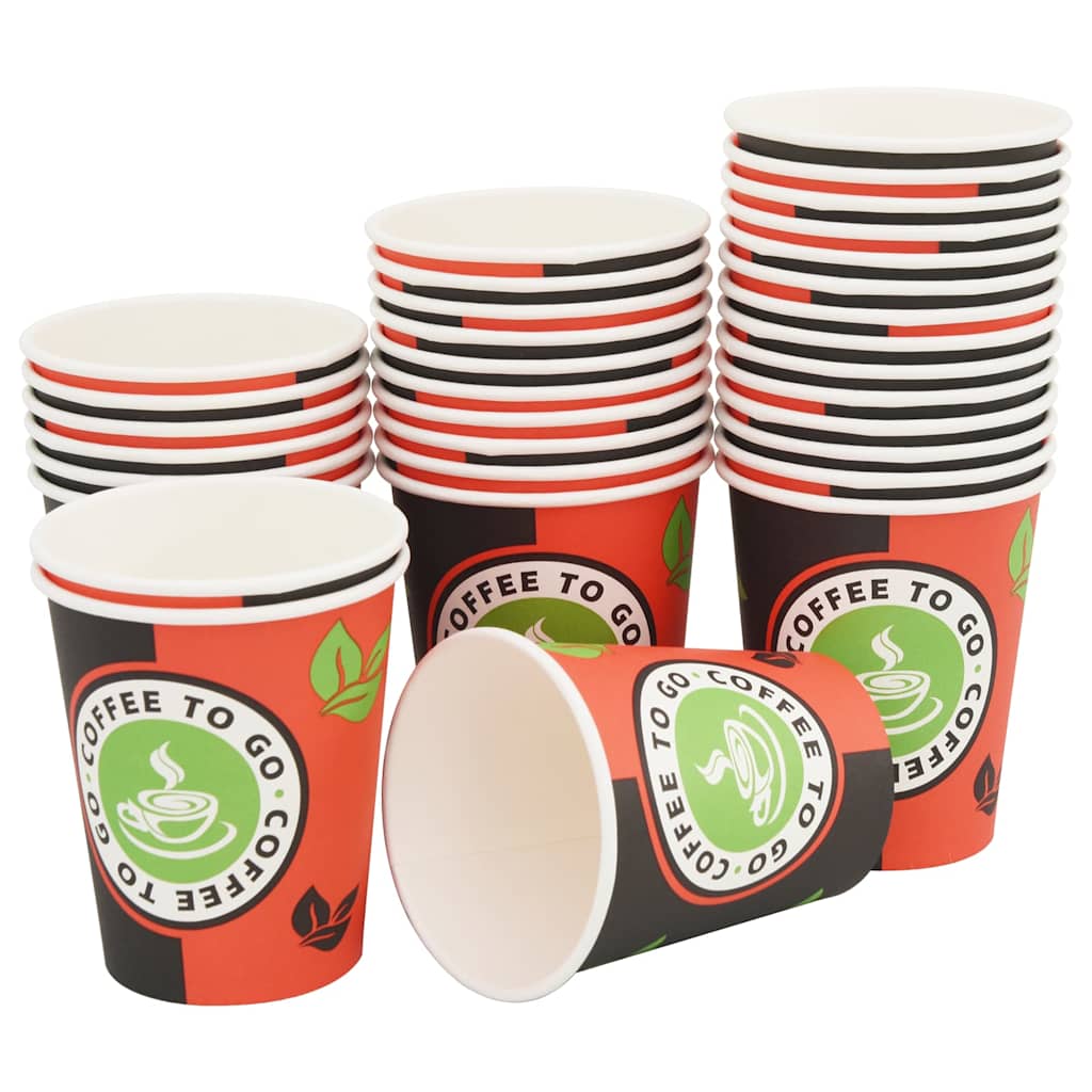 1000 Stk. Einweg-Kaffeebecher Pappe 240 ml (8 oz)