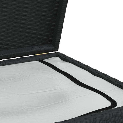 Garten-Auflagenbox Schwarz 120x50x60 cm Poly Rattan
