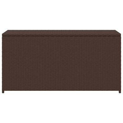 Garten-Auflagenbox Braun 120x50x60 cm Poly Rattan
