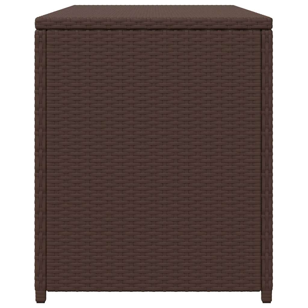 Garten-Auflagenbox Braun 120x50x60 cm Poly Rattan