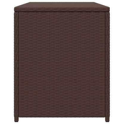 Garten-Auflagenbox Braun 120x50x60 cm Poly Rattan