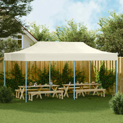 Faltzelt Pop-Up 3x6 m Cremeweiß