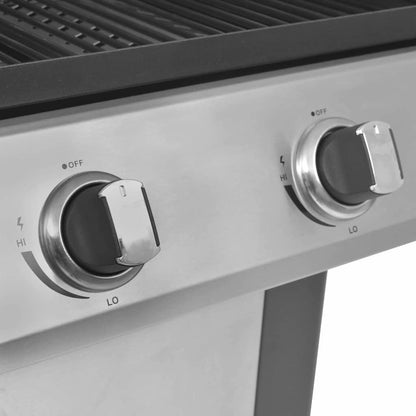 Gas Grill Silber Edelstahl