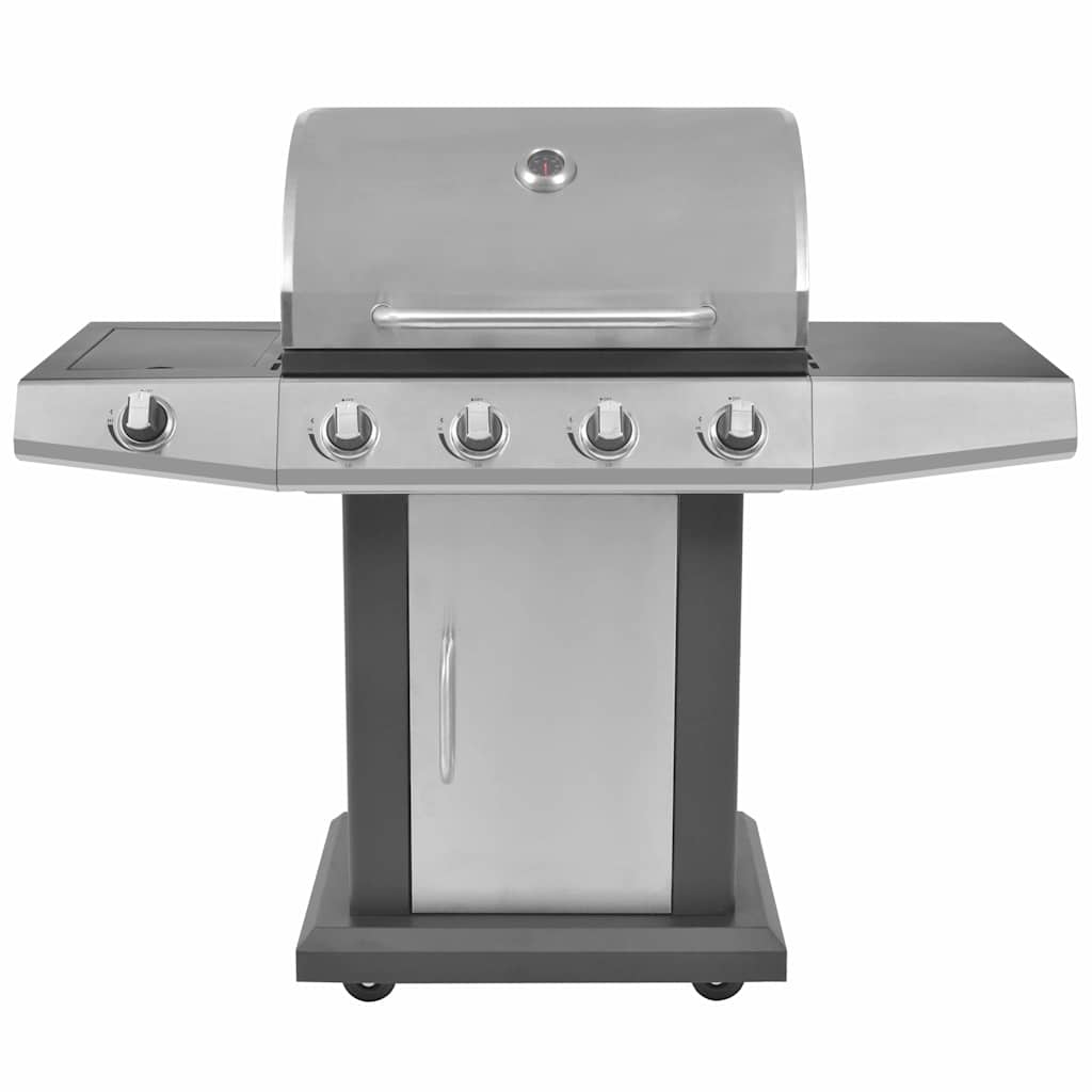 Gas Grill Silber Edelstahl