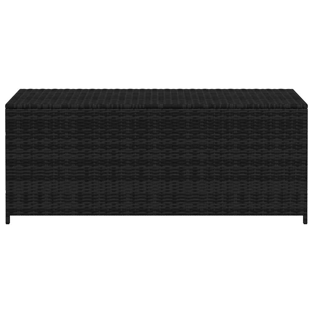 Garden-Auflagenbox Schwarz 150x50x60 cm Poly Rattan