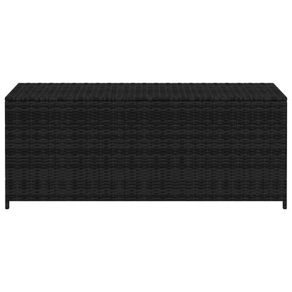 Garden-Auflagenbox Schwarz 150x50x60 cm Poly Rattan