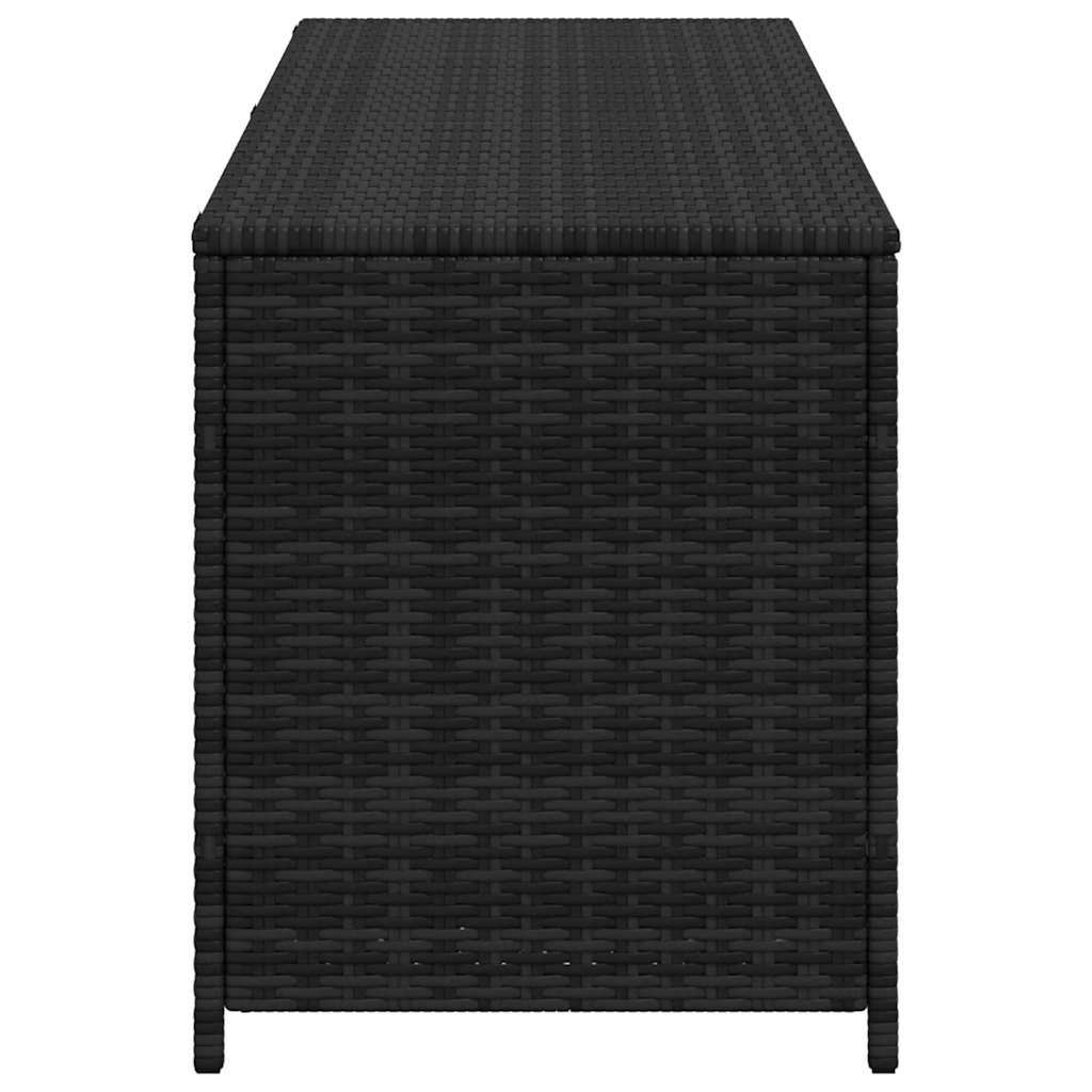 Garden-Auflagenbox Schwarz 150x50x60 cm Poly Rattan