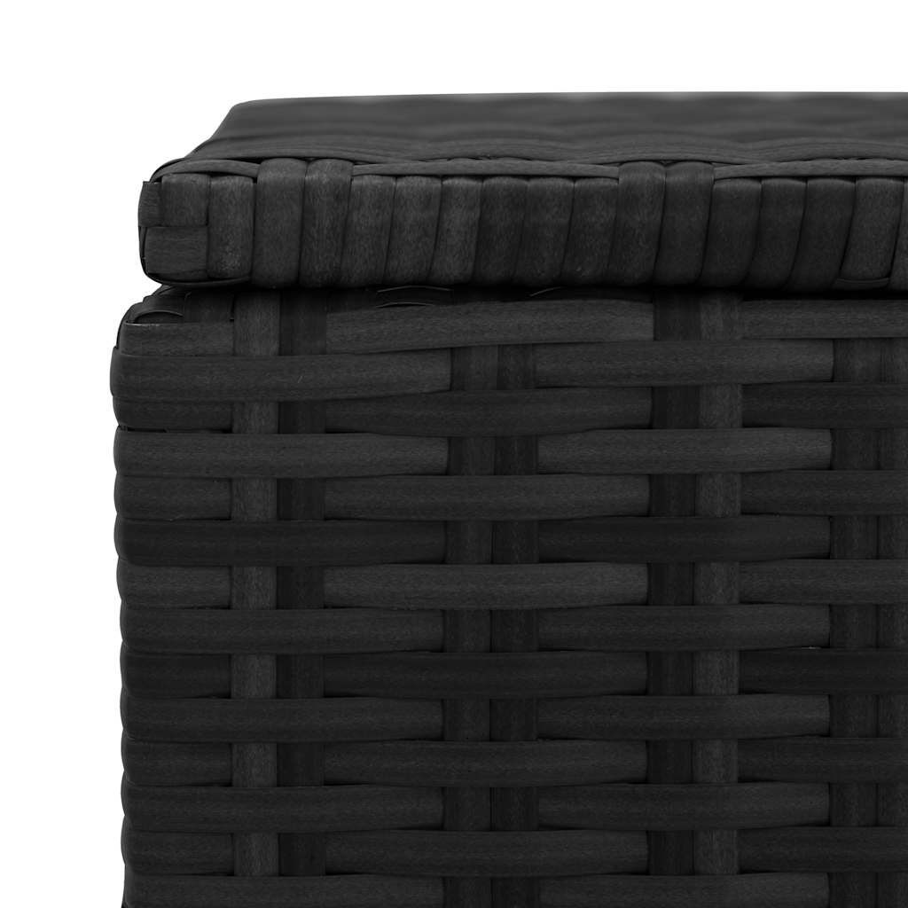 Garden-Auflagenbox Schwarz 150x50x60 cm Poly Rattan