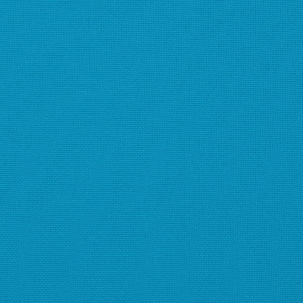 Gartenstuhlauflagen für Hochlehner 2 Stk. Blau 120x50x3cm Stoff