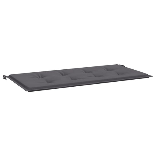 Havebænkepude antracit 120x50x3 cm Oxford stof