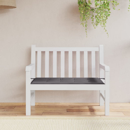 Havebænkepude antracit 120x50x3 cm Oxford stof