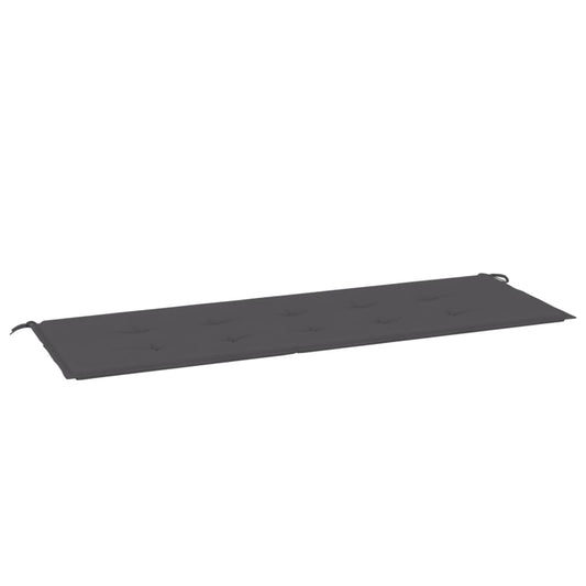 Havebænkepude antracit 150x50x3 cm Oxford stof