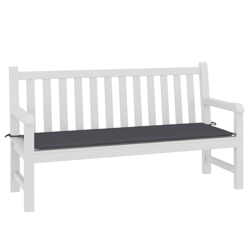 Havebænkepude antracit 150x50x3 cm Oxford stof
